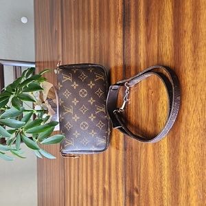 Louis Vuitton Mini Pochete With Vintage Crossbody Strap